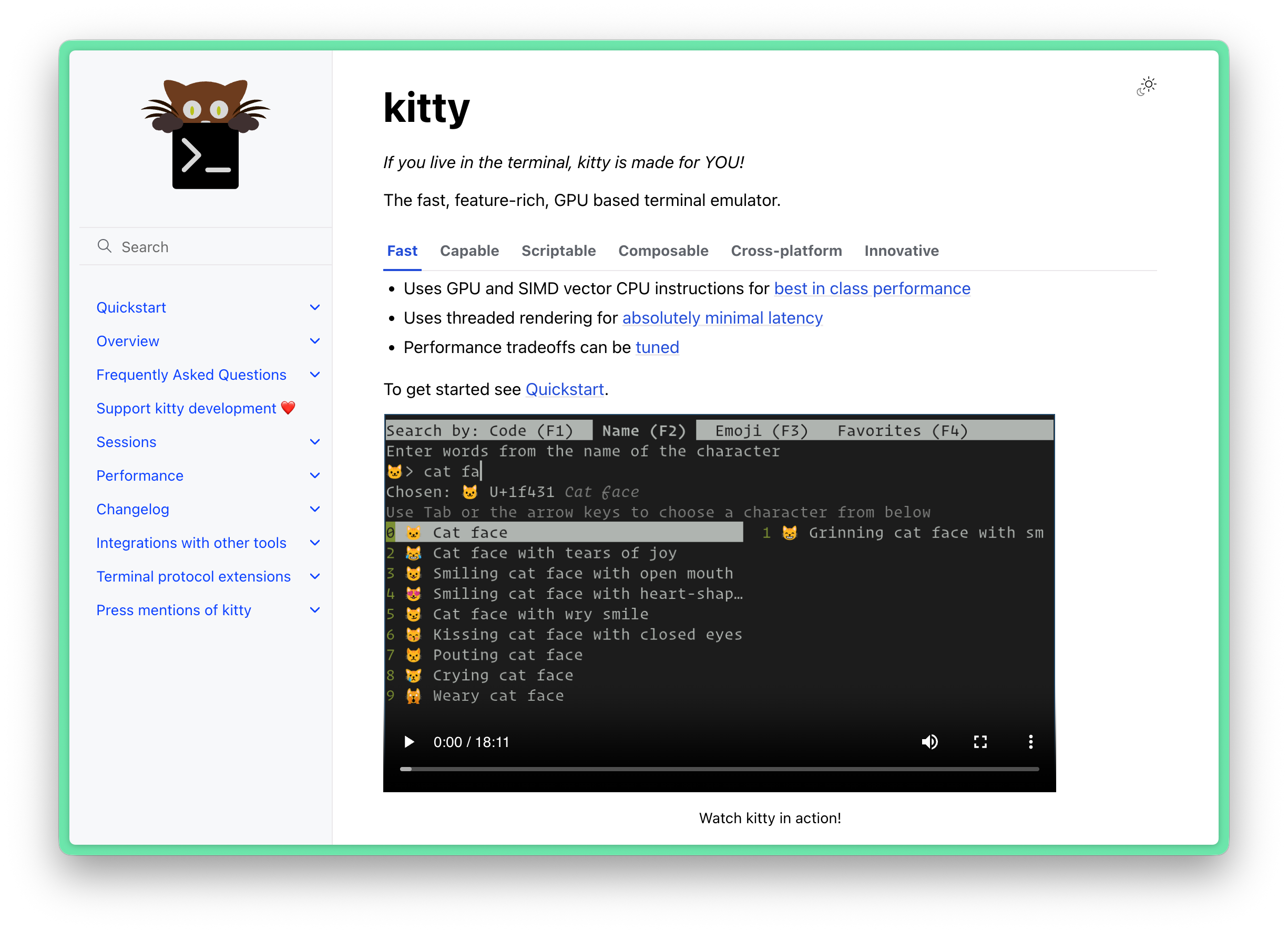 Kitty Terminal: https://sw.kovidgoyal.net/kitty/